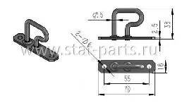 2.133036 ПЕТЛЯ ДЛЯ ТАМОЖЕННОГО ТРОСА