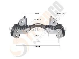 303984 СКОБА СУППОРТА WABCO, ПРАВАЯ