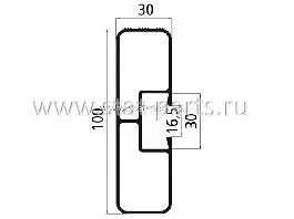 535.591151 (3200) АЛЮМИНИЕВЫЙ ПРОФИЛЬ