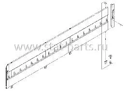 6122248 БОРТ ПОЛУПРИЦЕПА БОКОВОЙ БЕЗ ОКРАСКИ H=700 L=3198