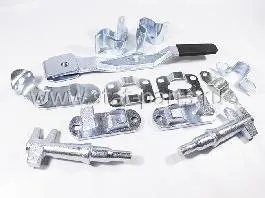 2.0014ZP ЗАМОК НАКЛАДНОЙ ЗАДНИХ ВОРОТ ПОД ТРУБУ D=27ММ, ОЦИНКОВАННАЯ СТАЛЬ