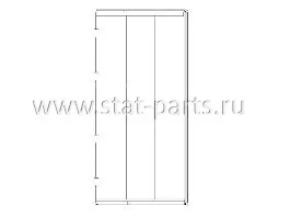 6608625 СТВОРКА ДВЕРИ ЛЕВАЯ, 3-Х СЕКЦИОННАЯ