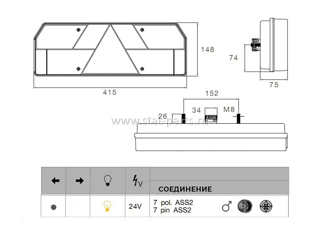 25-5000-501 ФОНАРЬ ЗАДНИЙ ЛЕВЫЙ EUROPOINT I SCHMITZ