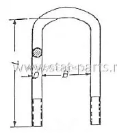 98527390 СТРЕМЯНКА РЕССОРЫ MAN 06461150390 98527390 СТРЕМЯНКА РЕССОРЫ MAN 06461150390
