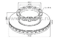 026.667-10A ТОРМОЗНОЙ ДИСК IVECO 2992477 026.667-10A ТОРМОЗНОЙ ДИСК IVECO 2992477