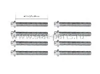 101187 КОМПЛЕКТ БОЛТОВ СУППОРТА KNORR M12 x 1,75 x 80mm
