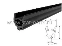 2.033857/3000 УПЛОТНИТЕЛЬ ДЛЯ СТАРТОВОГО ПРОФИЛЯ SCHMITZ 3000ММ