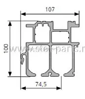 660.000001 НАПРАВЛЯЮЩАЯ СДВИЖНОЙ КРЫШИ CS UL II 8000 ММ