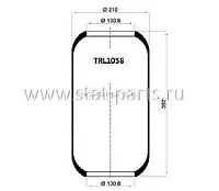 TRL1058 ПНЕВМОРЕССОРА БАЛЛОН MAN,MERCEDES,SCANIA 644N TRL1058 ПНЕВМОРЕССОРА БАЛЛОН MAN,MERCEDES,SCANIA 644N