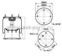 084.040-71A ПНЕВМОРЕССОРА 810MB 084.040-71A ПНЕВМОРЕССОРА 810MB