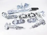 2.0014ZP ЗАМОК НАКЛАДНОЙ ЗАДНИХ ВОРОТ ПОД ТРУБУ D=27ММ, ОЦИНКОВАННАЯ СТАЛЬ