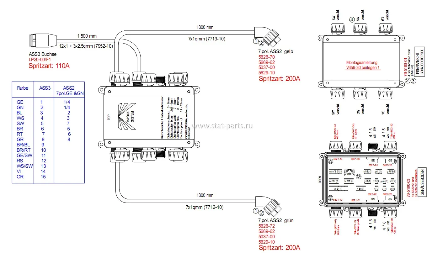76-6430-001 РАСПАЯЧНАЯ КОРОБКА
