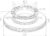 026.673-10A ТОРМОЗНОЙ ДИСК IVECO 432x154,5 x45 026.673-10A ТОРМОЗНОЙ ДИСК IVECO 432x154,5 x45