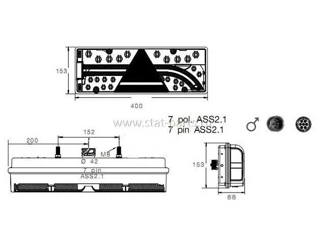 25-7000-701 ФОНАРЬ ЗАДНИЙ EUROPOINT III LED ЛЕВЫЙ