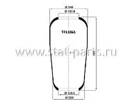 TRL1061 ПНЕВМОРЕССОРА БАЛЛОН BUS MAN,MERCEDES 720N TRL1061 ПНЕВМОРЕССОРА БАЛЛОН BUS MAN,MERCEDES 720N