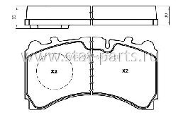 102.PAS-668.G00 ТОРМОЗНЫЕ КОЛОДКИ MERCEDES ACTROS MP III 29244