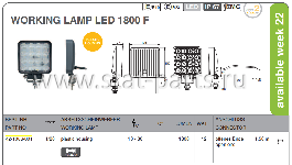 42-1006-001 ФОНАРЬ РАБОЧЕГО СВЕТА LED 1800 F КАБЕЛЬ 1500ММ