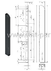 680018209 910.5 КАРМАН БОКОВОЙ СТОЙКИ НИЖНИЙ 600MM