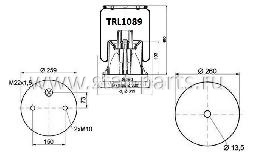 TRL1089 ПНЕВМОРЕССОРА В СБОРЕ С ПЛАСТИКОВЫМ СТАКАНОМ SCHMITZ 4158NP03