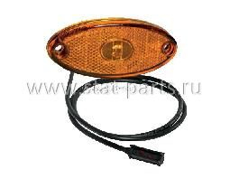 31-2304-034 ФОНАРЬ ГАБАРИТНЫЙ FLATPOINT II LED ОРАНЖЕВЫЙ С КАБЕЛЕМ 1,5М - фото №1