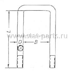 98542210 СТРЕМЯНКА РЕССОРЫ VOLVO 1590939