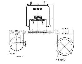 TRL1091 ПНЕВМОРЕССОРА В СБОРЕ С ПЛАСТИКОВЫМ СТАКАНОМ SAF,SCHMITZ 4023NP03