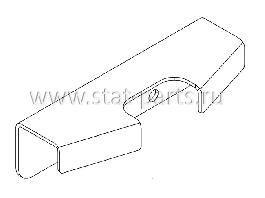 6114396 СТОПОР ЗАДНЕЙ КАРЕТКИ КРЫШИ 39X46,4X150mm 2XØ6,8mm