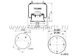 TRL1045 ПНЕВМОРЕССОРА В СБОРЕ С МЕТАЛЛИЧЕСКИМ СТАКАНОМ SAF 4810NP05