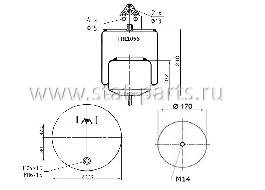 TRL1056 ПНЕВМОРЕССОРА В СБОРЕ С МЕТАЛЛИЧЕСКИМ СТАКАНОМ VOLVO FH 6608NP01