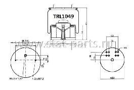 TRL1049 ПНЕВМОРЕССОРА В СБОРЕ С ПЛАСТИКОВЫМ СТАКАНОМ BPW 36K 4881NP02