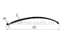 5051Т РЕЗИНКА ОТ ПОДЛИВА С ВЕРХНИМ ЗАМКОМ L=14М EDSCHA