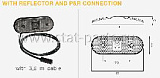 31-7704-057 ФОНАРЬ ГАБАРИТНЫЙ UNIPOINT I, БЕЛЫЙ С КАБЕЛЕМ 3,5М