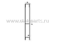 535.621061 ВЕРХНИЙ АЛЮМИНИЕВЫЙ ПРОФИЛЬ БОКОВОГО БОРТА 3200Х200Х25ММ
