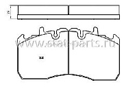 102.PAS-683.G00 ТОРМОЗНЫЕ КОЛОДКИ MERITOR KOGEL TRAX 29211