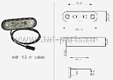 31-7104-014 ГАБАРИТНЫЙ ФОНАРЬ БЕЛЫЙ POSIPOINT II LED С КАБЕЛЕМ 1,5М