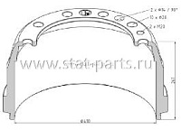 146.070-00A ТОРМОЗНОЙ БАРАБАН VOLVO ПЕРЕДНЕЙ ОСИ 410X175 1599009