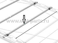 38077330 ПОПЕРЕЧИНА СДВИЖНОЙ КРЫШИ С РОЛИКОВЫМИ ТЕЛЕЖКАМИ ULTRALINE 30Х30Х2550