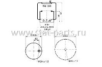 TRL1043 ПНЕВМОРЕССОРА В СБОРЕ С МЕТАЛЛИЧЕСКИМ СТАКАНОМ MERCEDES 4390NP21