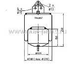 TRL1057 ПНЕВМОРЕССОРА В СБОРЕ С МЕТАЛЛИЧЕСКИМ СТАКАНОМ VOLVO ЗАД-ЗАДНЯЯ  6607NP01