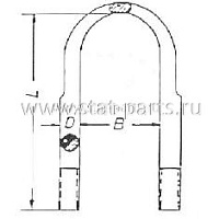 98823420 СТРЕМЯНКА РЕССОРЫ MERCEDES-BENZ 6173510825