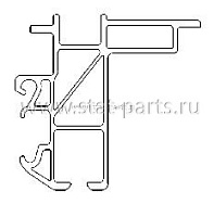 60180 НАПРАВЛЯЮЩАЯ КРЫШИ TOPLINE 2 SMART 13700ММ