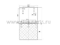 1371 41 725 БРЫЗГОВИК КРЫЛА АНТИСПРЕЙ B=400,H=700, X=250MM