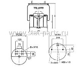 TRL1070 ПНЕВМОРЕССОРА В СБОРЕ С ПЛАСТИКОВЫМ СТАКАНОМ BPW 36 881MB