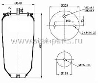 TL40006 ПНЕВМОРЕССОРА БЕЗ СТАКАНА SCHMITZ D300 MRH2 016512