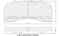 102.PAS-564.G00 ТОРМОЗНЫЕ КОЛОДКИ RVI 29142