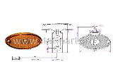 31-2364-334 ГАБАРИТНЫЙ ФОНАРЬ ОРАНЖЕВЫЙ С КАБЕЛЕМ 1,5М