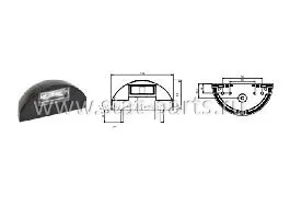 098254330 ФОНАРЬ ПОДСВЕТКИ НОМЕРНОГО ЗНАКА, LED