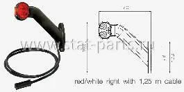 31-3404-007 ПОВТОРИТЕЛЬ ДЛЯ ЗАДНЕГО ФОНАРЯ SUPERPOINT II С КАБЕЛЕМ 1,25М, ПРАВЫЙ