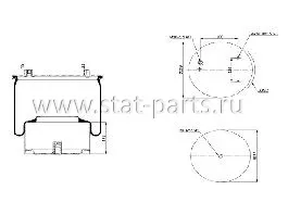 СТ01.00836.MP01 ПНЕВМОРЕССОРА ДЛЯ ТЯГАЧА DAF, 1 697 678