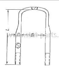 98516360 СТРЕМЯНКА РЕССОРЫ IVECO 42074994